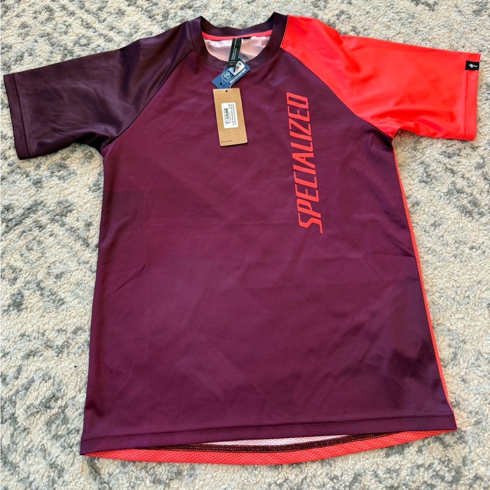 Specialized Pink and Purple Short Sleeve Jersey